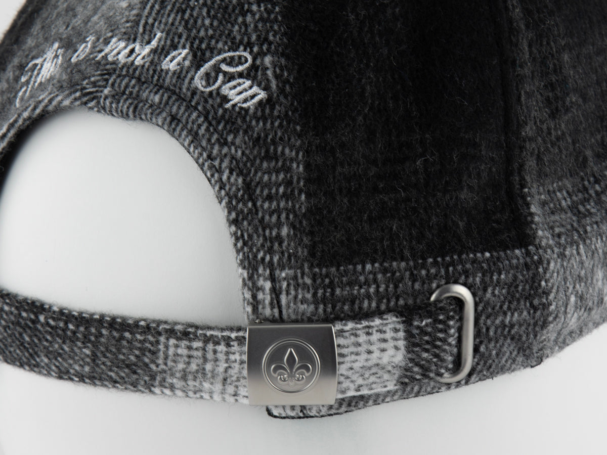 Béret tartan gris de LXH avec un design élégant et un ajustement confortable