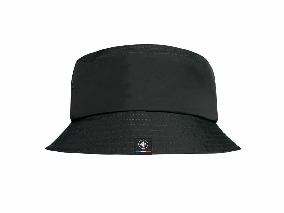 Black Nylon Bucket Hat - Elegant Style and Superior Comfort | L x W