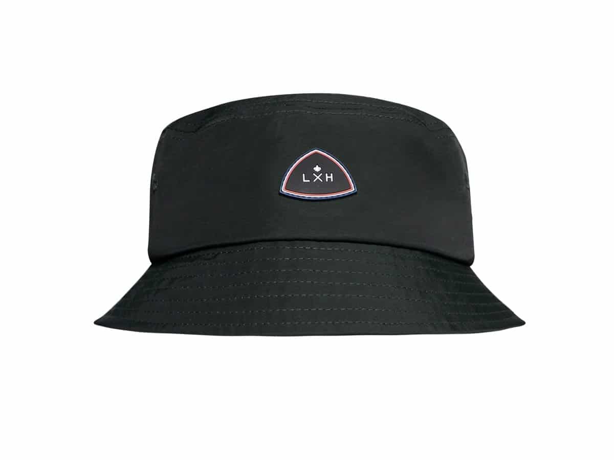 Chapeau Bob Nylon Vert Bouteille de LXH avec design élégant et logo distinctif