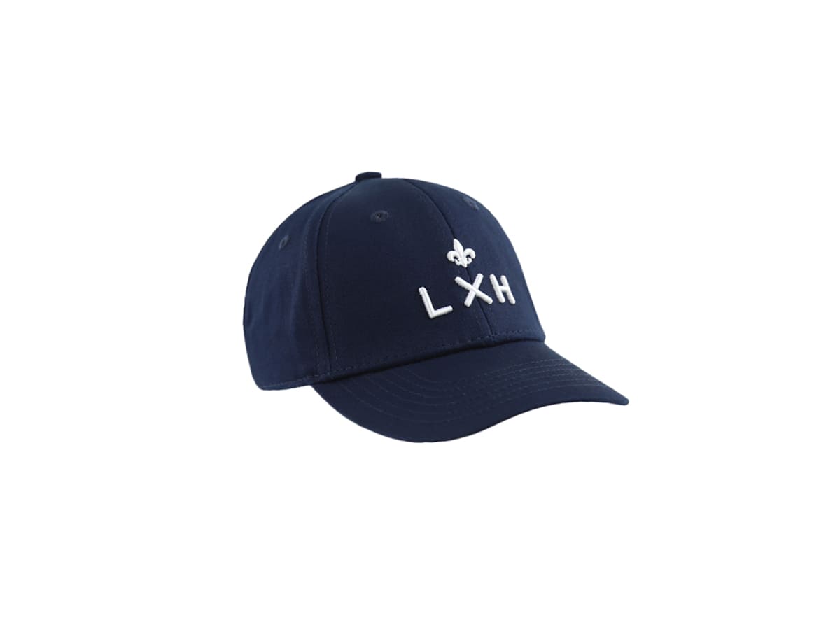 Casquette bébé bleu marine LXH avec logo brodé pour enfants