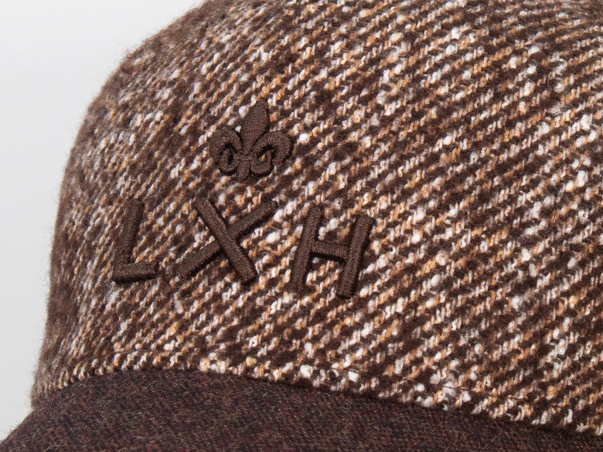 Casquette bi-matière marron homme de la marque LXH avec un design élégant et moderne