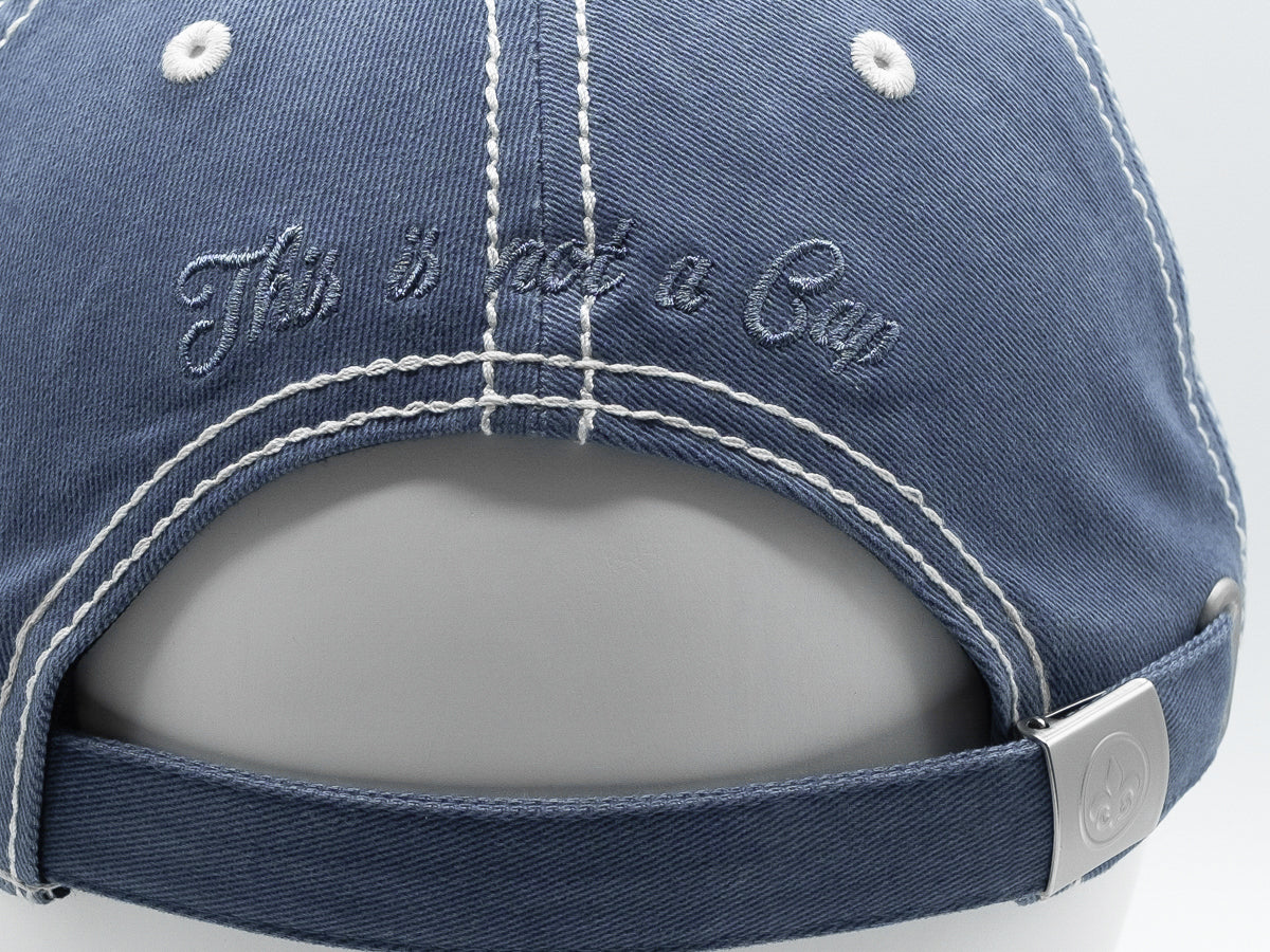 Casquette bleu disrupt LXH avec broderie à l'arrière, style décontracté et tendance