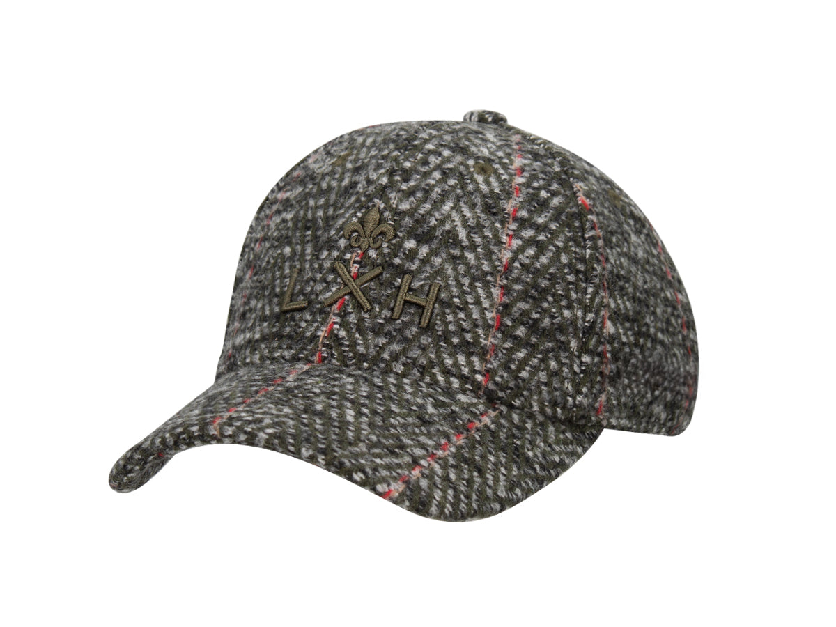 Casquette chevron kaki homme LXH avec logo brodé et design élégant pour une touche de style