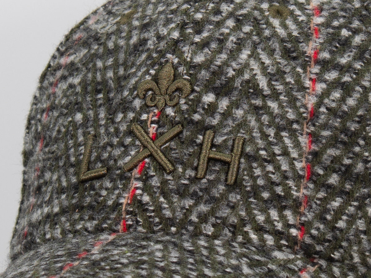 Casquette chevron kaki homme LXH avec design élégant et logo brodé