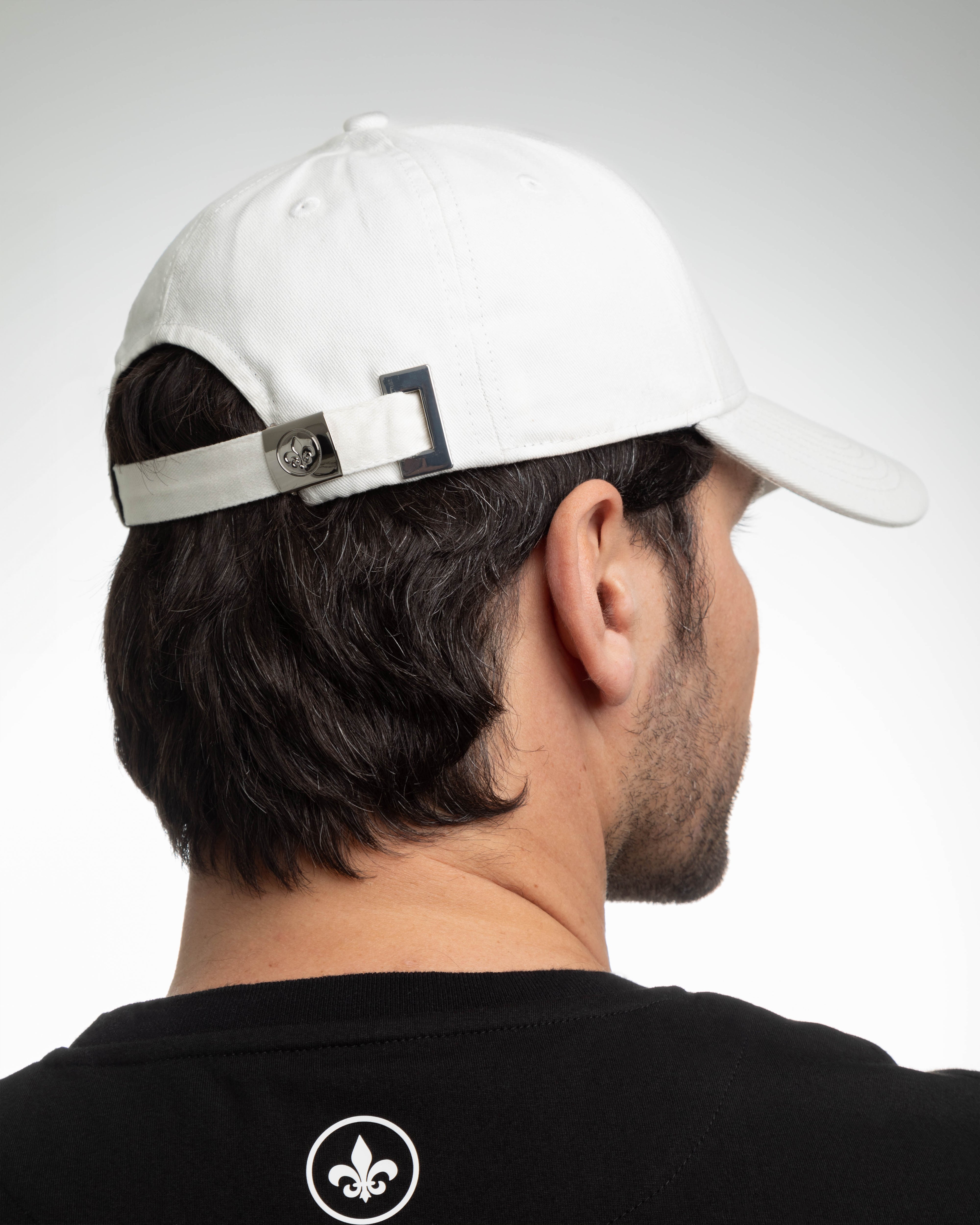 Casquette coton blanc LXH avec réglage à l'arrière pour un style décontracté