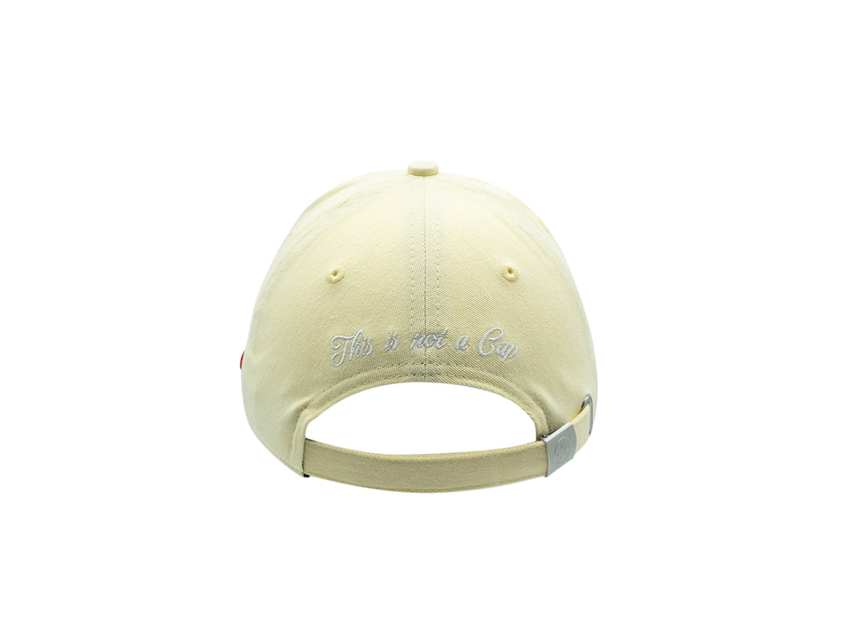 Casquette coton jaune citron LXH avec broderie à l'arrière pour un style décontracté