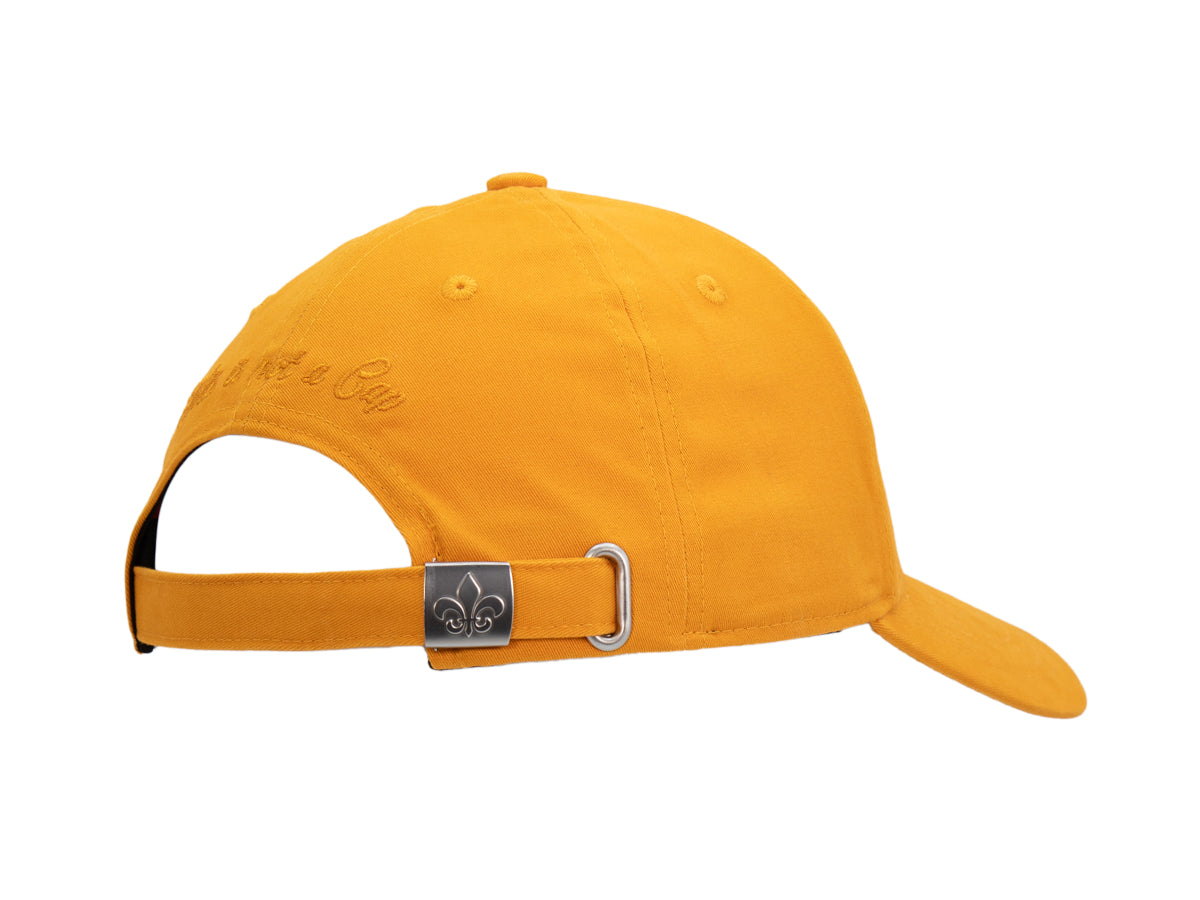 Casquette coton jaune LXH avec ajustement arrière pour un style décontracté