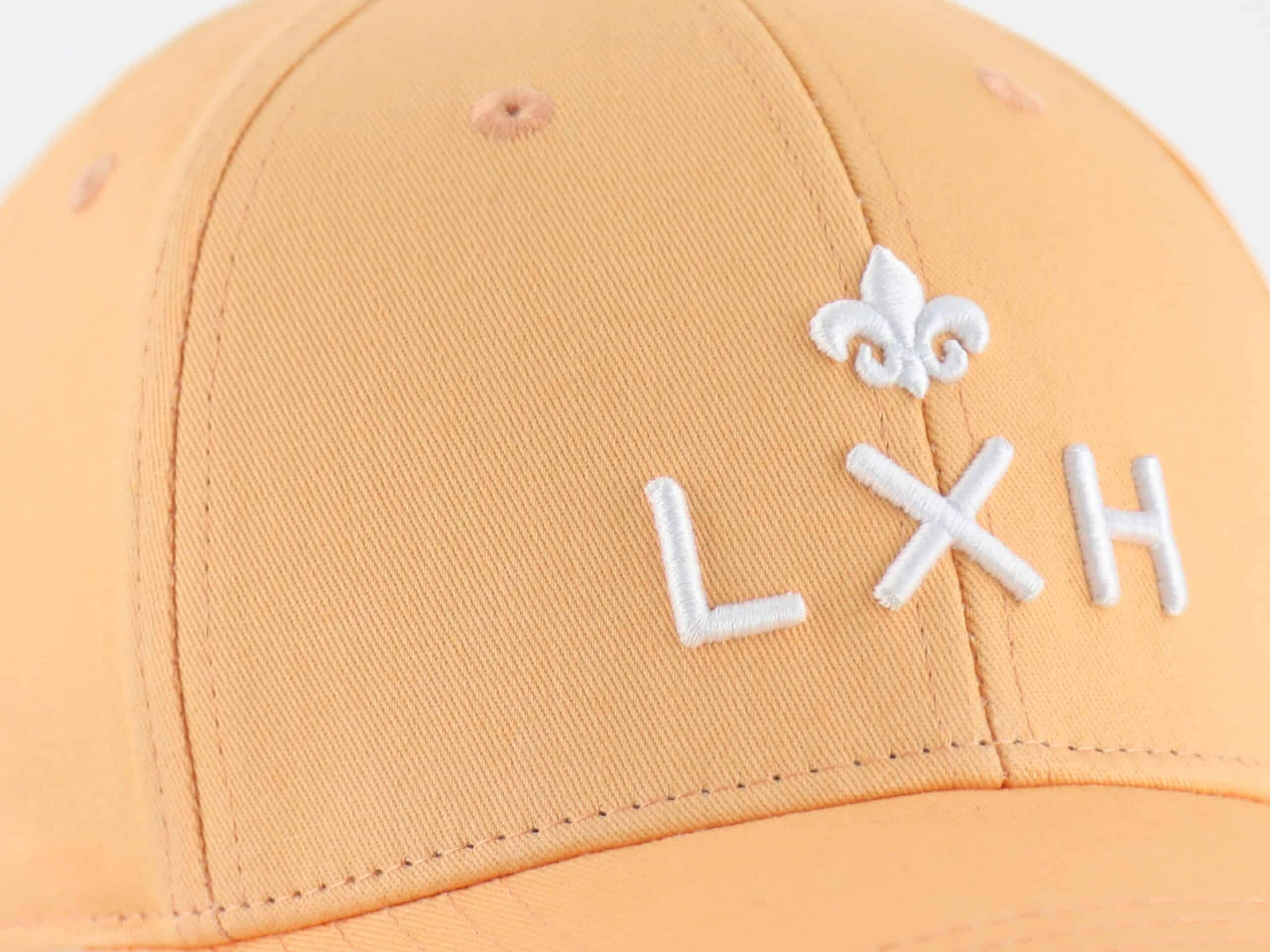 Casquette Coton Pêche LXH avec logo brodé pour un style décontracté