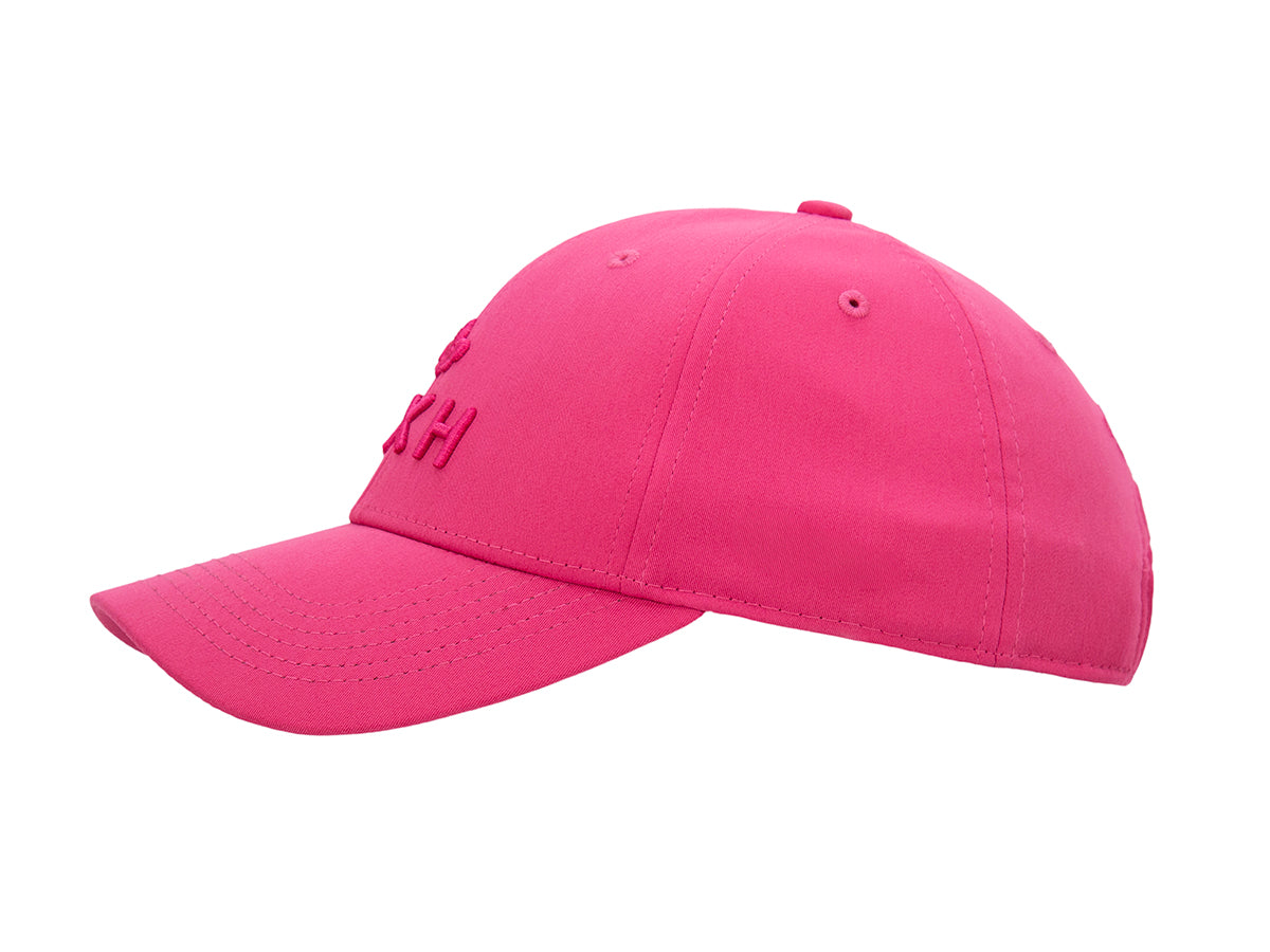 Casquette coton LXH rose avec logo brodé sur le devant pour un style décontracté