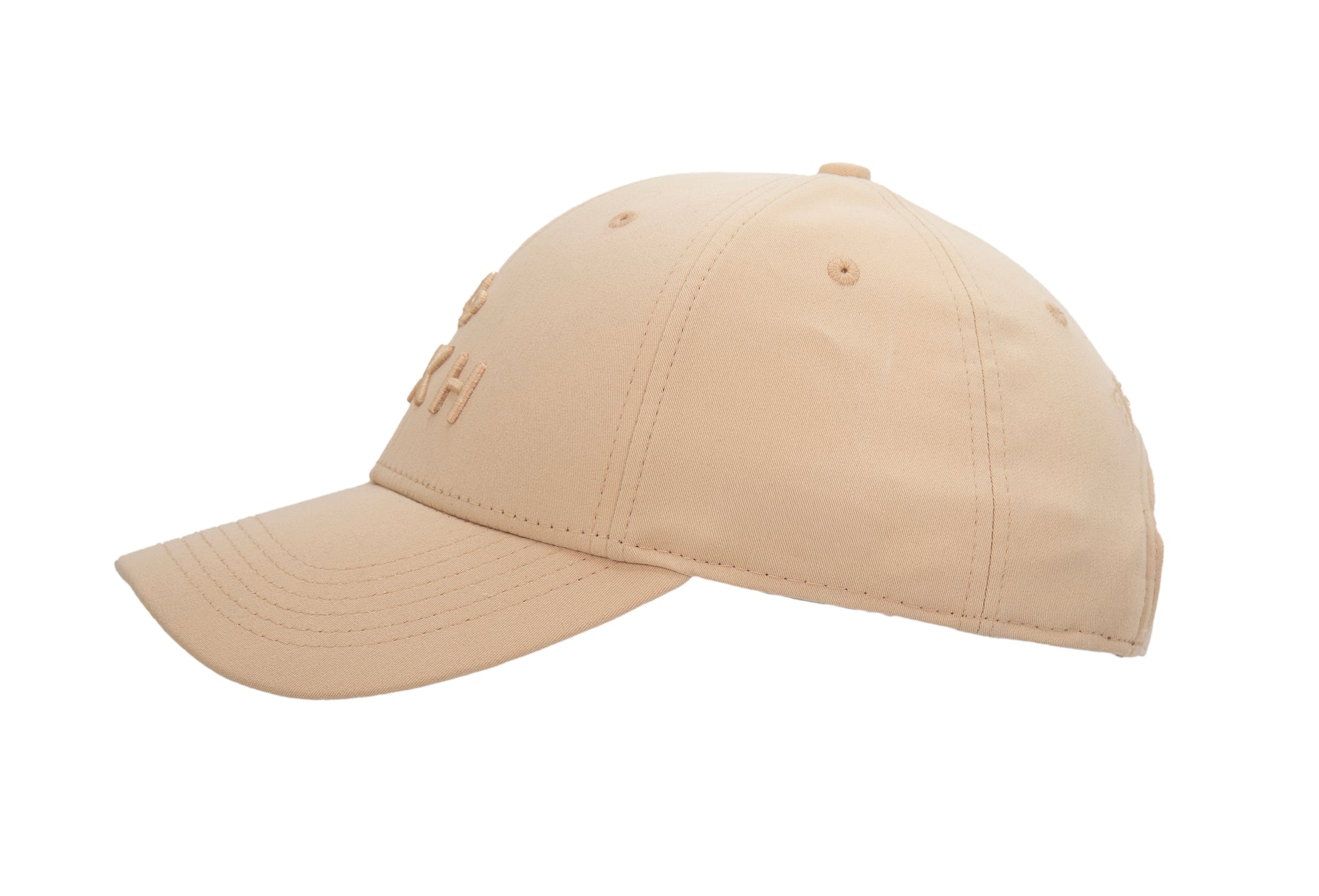 Casquette coton ton sur ton de marque LXH avec une visière courbée et un design élégant.