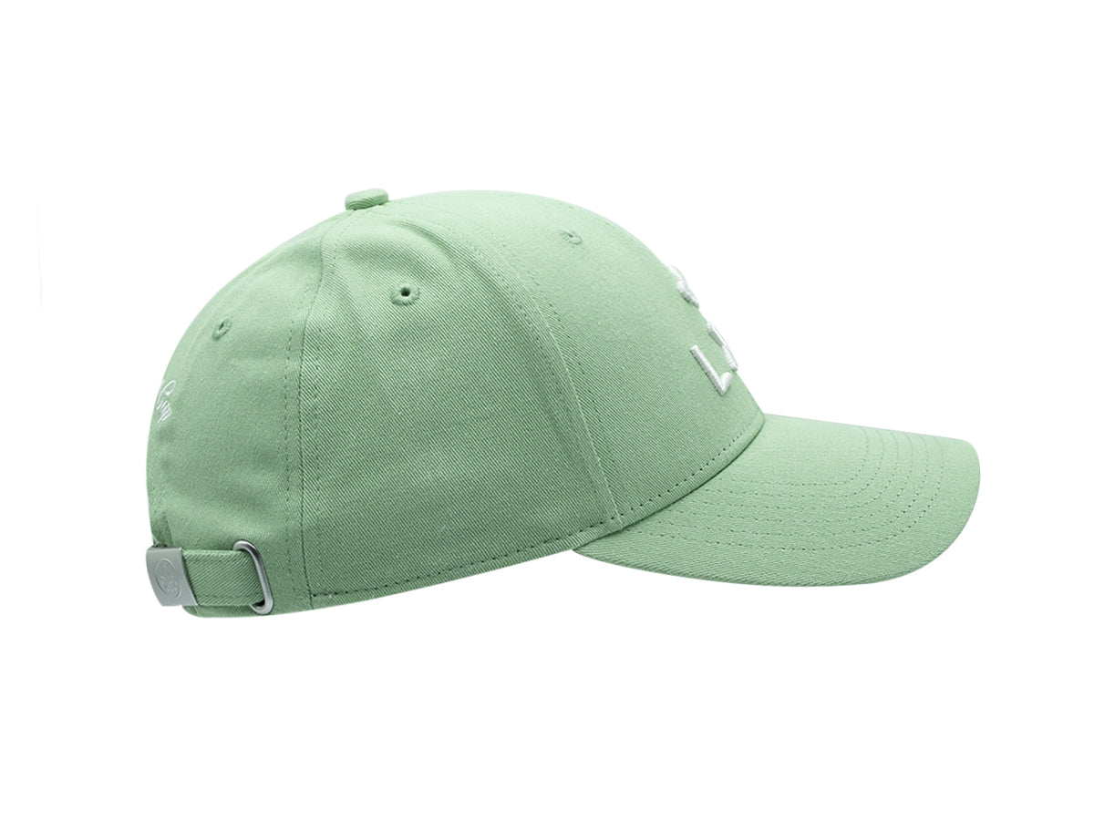 Casquette coton vert clair de LXH avec une sangle ajustable à l'arrière
