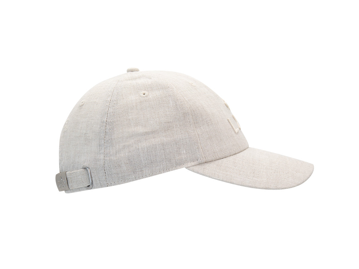 Casquette en lin beige de LXH, légère et élégante pour une utilisation décontractée