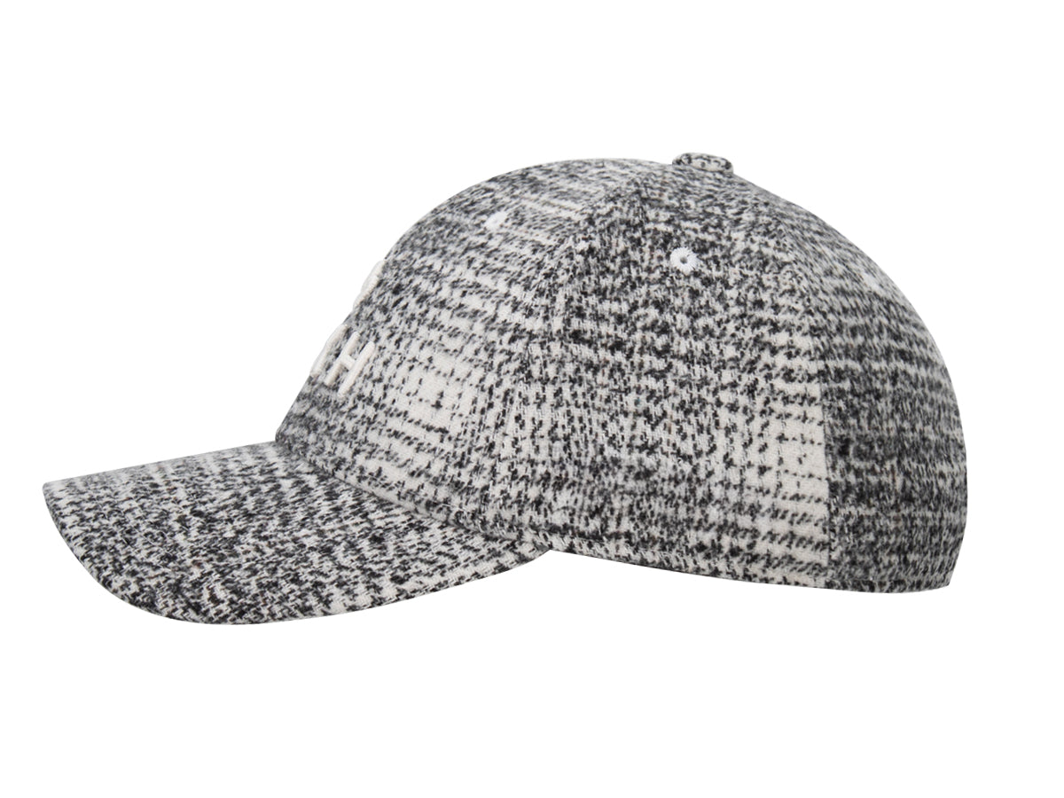 Casquette « Héritage » Ton sur Ton Pied-de-Poule Abstrait Blanc avec design moderne et élégant