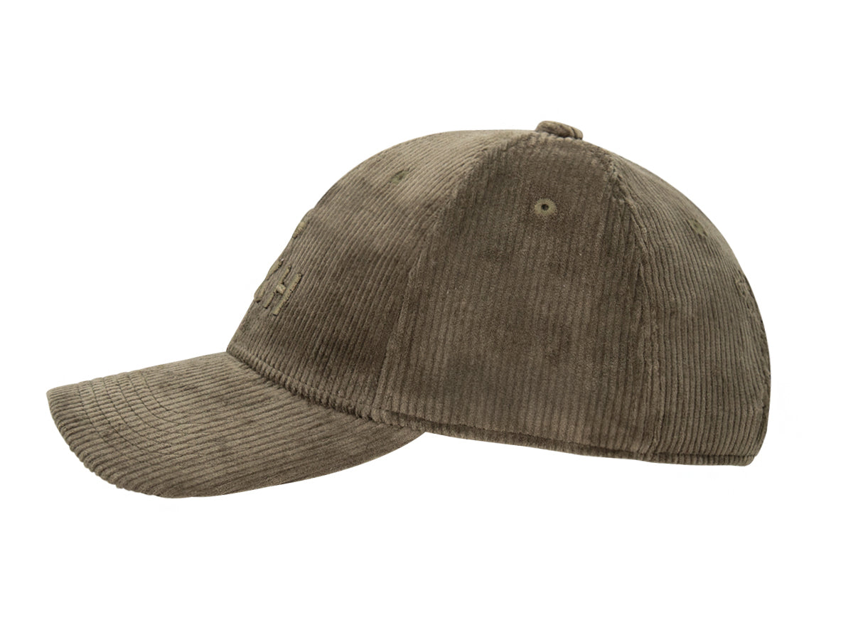 Casquette « Héritage » Velours Côtelé Ton sur Ton Kaki avec une coupe classique pour un style décontracté