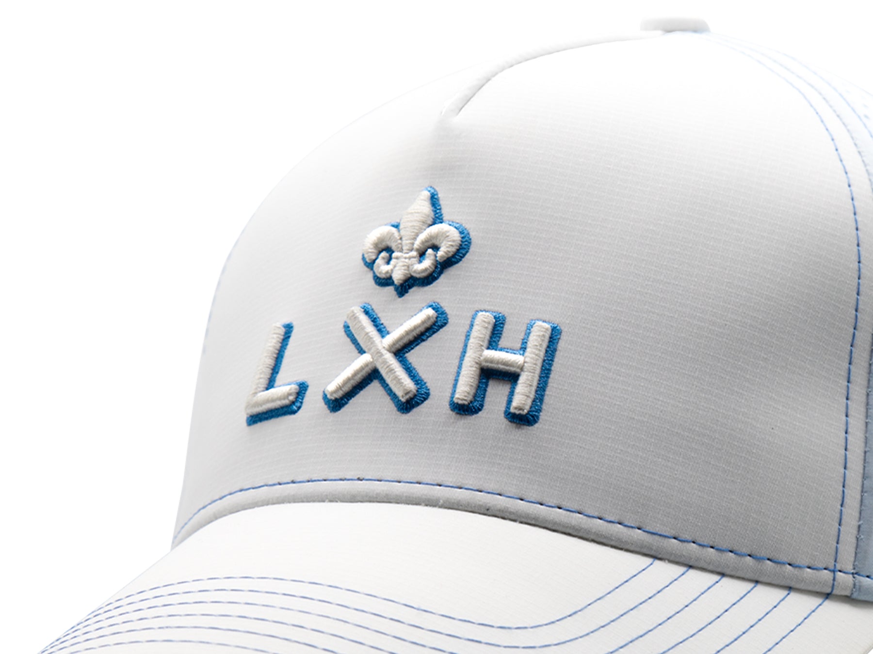 Casquette Marseille édition spéciale LXH avec logo élégant et broderie bleue