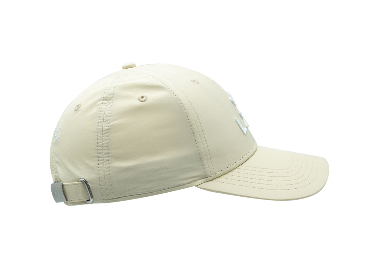 Casquette nylon beige homme LXH avec un design moderne et fermeture arrière réglable