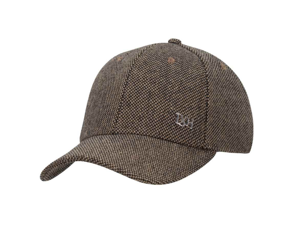 Casquette « Prestige » Gros Caviar Marron / Beige de la marque LXH avec design élégant et style intemporel