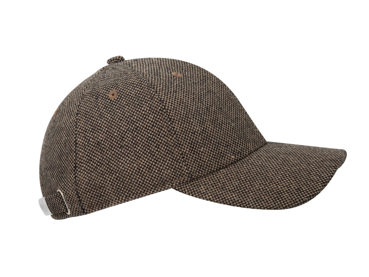 Casquette « Prestige » Gros Caviar Marron / Beige avec une coupe moderne et élégante