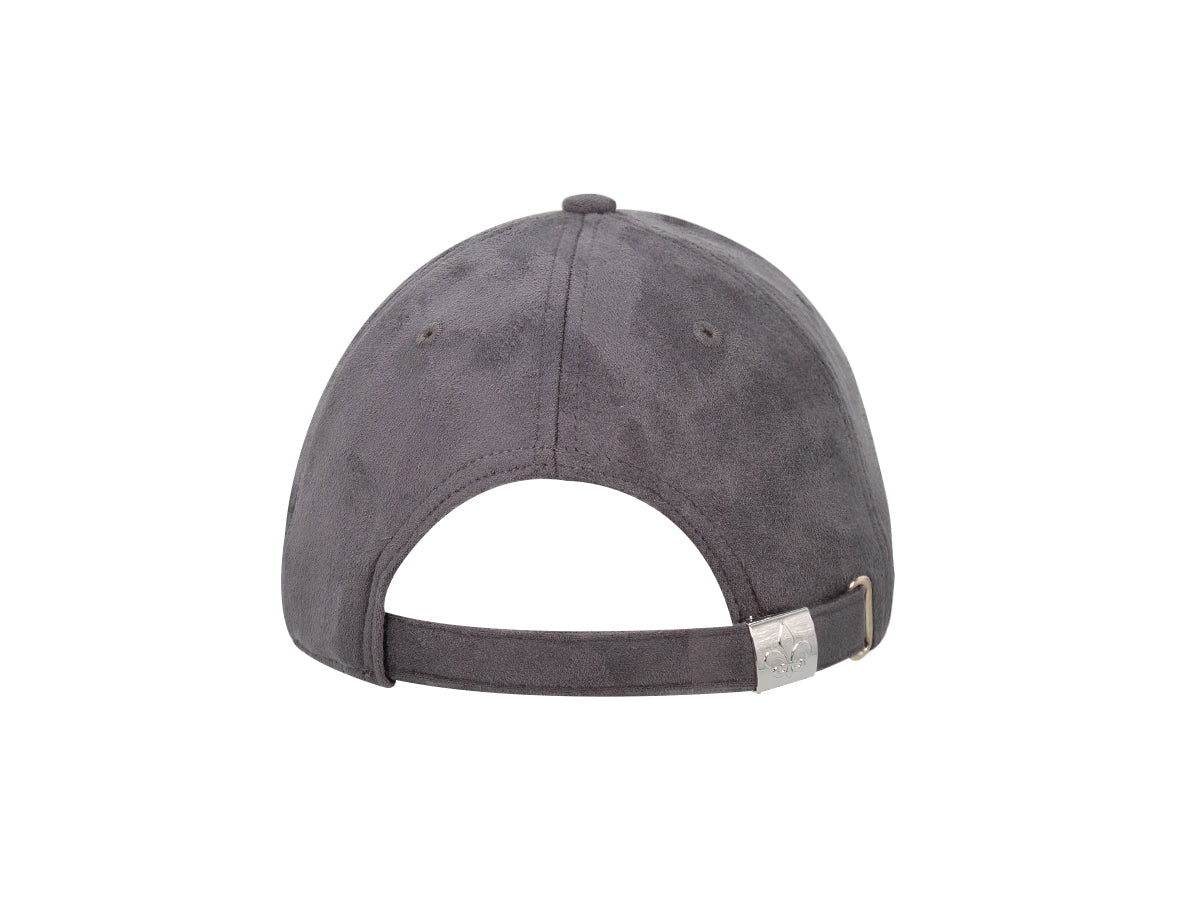 Casquette suédine carbone homme avec fermeture réglable à l'arrière pour un ajustement confortable
