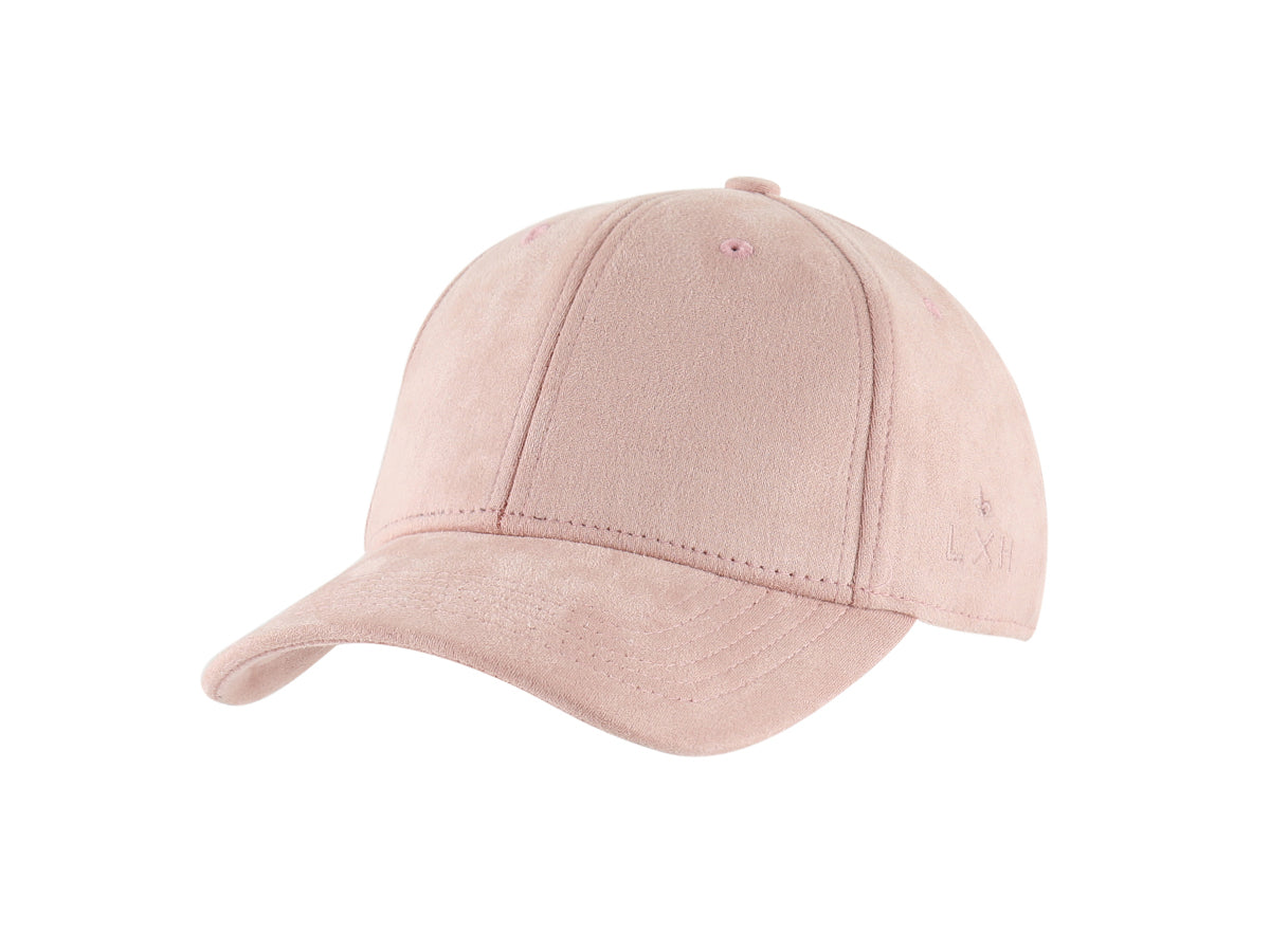 Casquette suédine rose femme de la marque LXH, parfaite pour un look décontracté et élégant