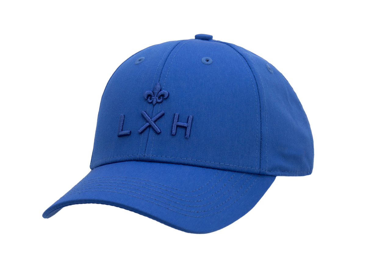 Casquette LXH bleue avec broderie et style décontracté pour un look tendance avec une casquette sweet pants