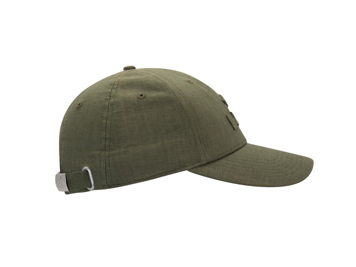 Casquette sweet pants en olive LXH avec un design moderne et une visière classique
