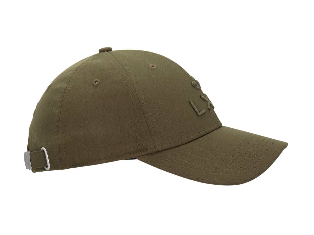 Casquette sweet pants LXH en vert olive avec un design simple et ajustable à l'arrière