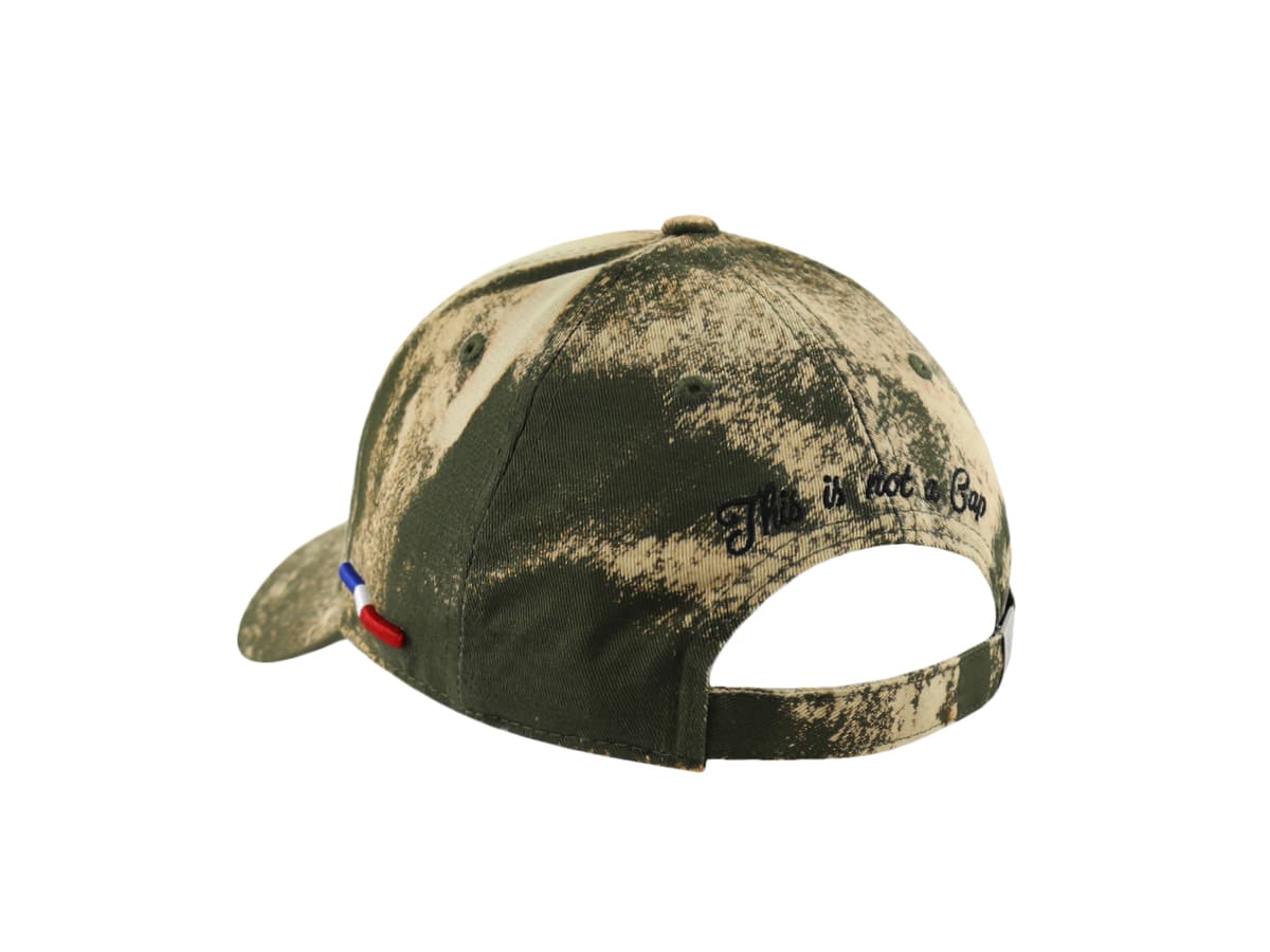 Casquette Héritage Tie & Dye Kaki Coton Brodée | LXH