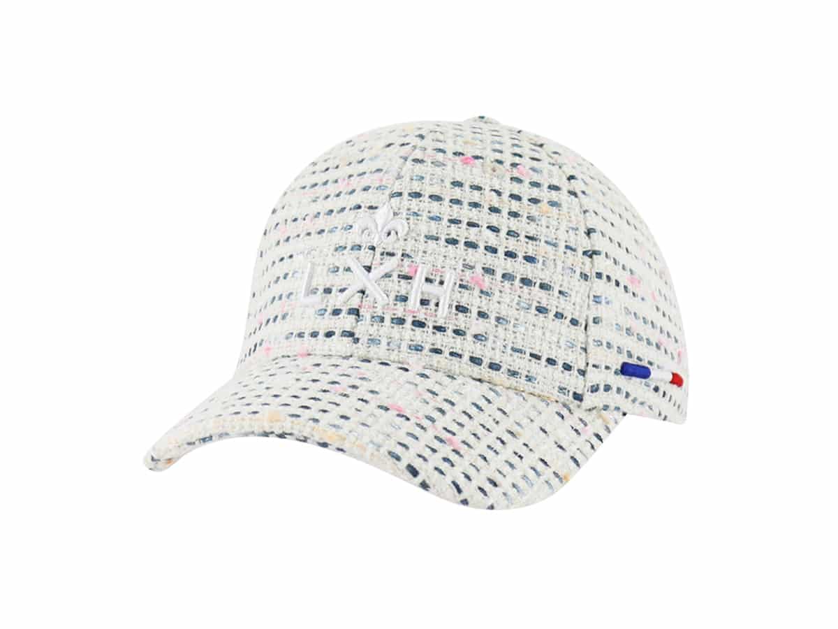 Casquette Tweed Blanc/Bleu Marine LXH Milan Tweed 1