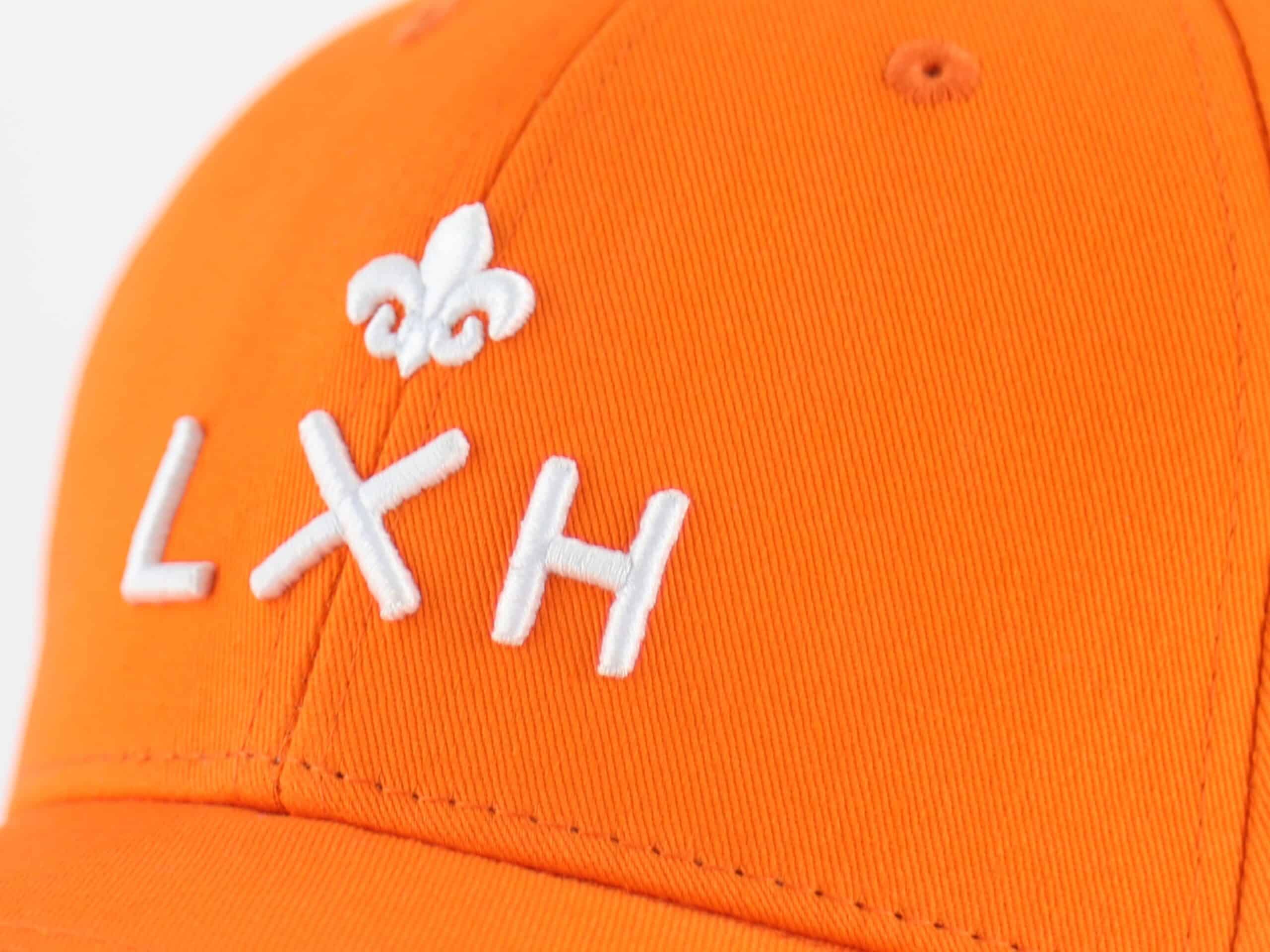 Casquette Coton Orange LXH Paris Coton 9