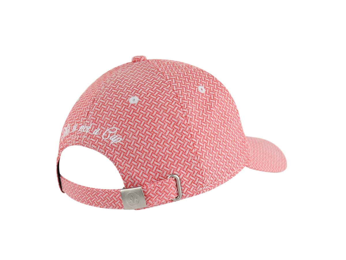 Casquette Motif Tissé Rouge LXH Athènes  5