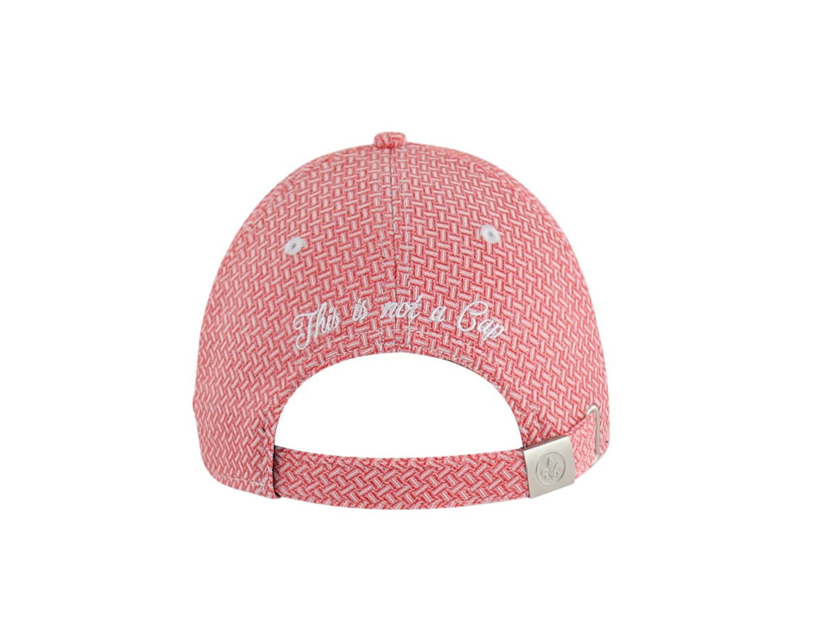 Casquette Motif Tissé Rouge LXH Athènes  4