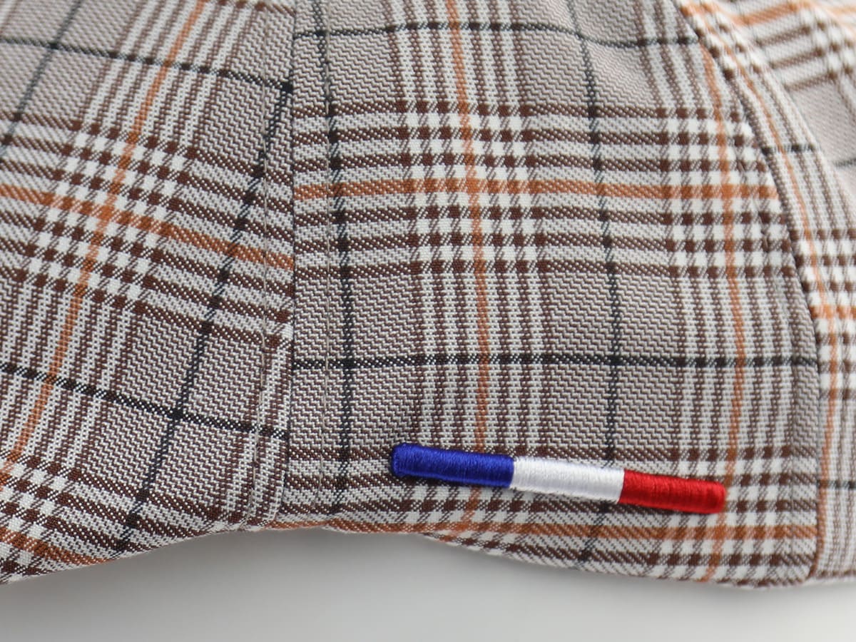 Béret Tissu Écossais Marron LXH Aberdeen Coton 10