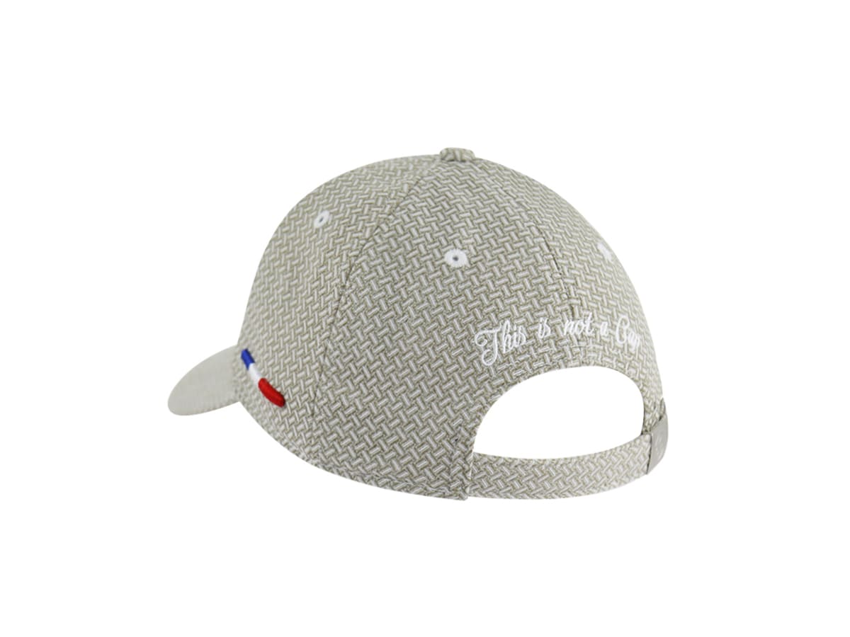 Casquette Motif Tissé Vert Olive LXH Athènes  3