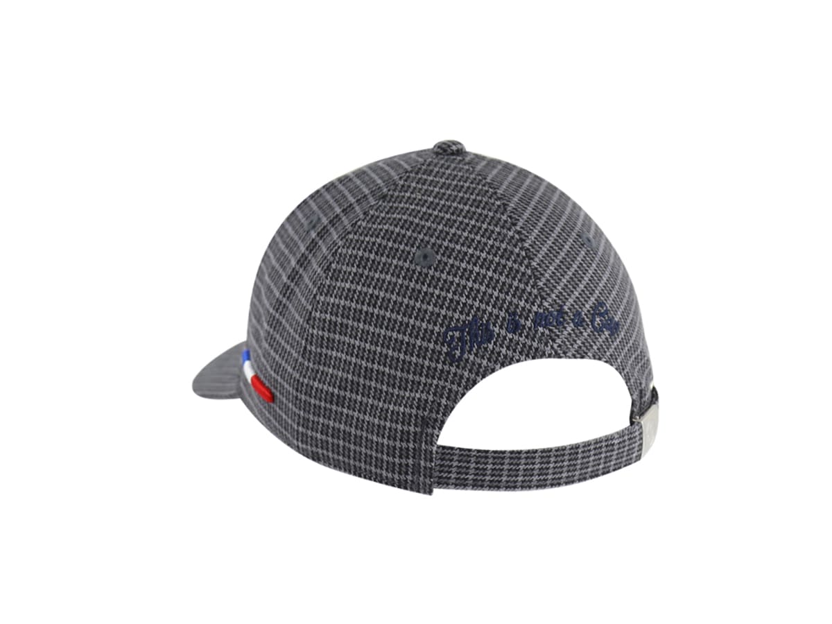 Casquette pied-de-poule homme de la marque LXH avec un design élégant et un ajustement confortable à l'arrière