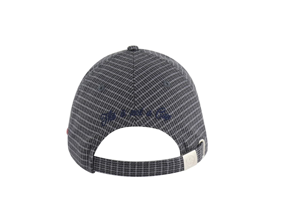 Casquette pied-de-poule homme de LXH avec un design élégant et une fermeture réglable à l'arrière