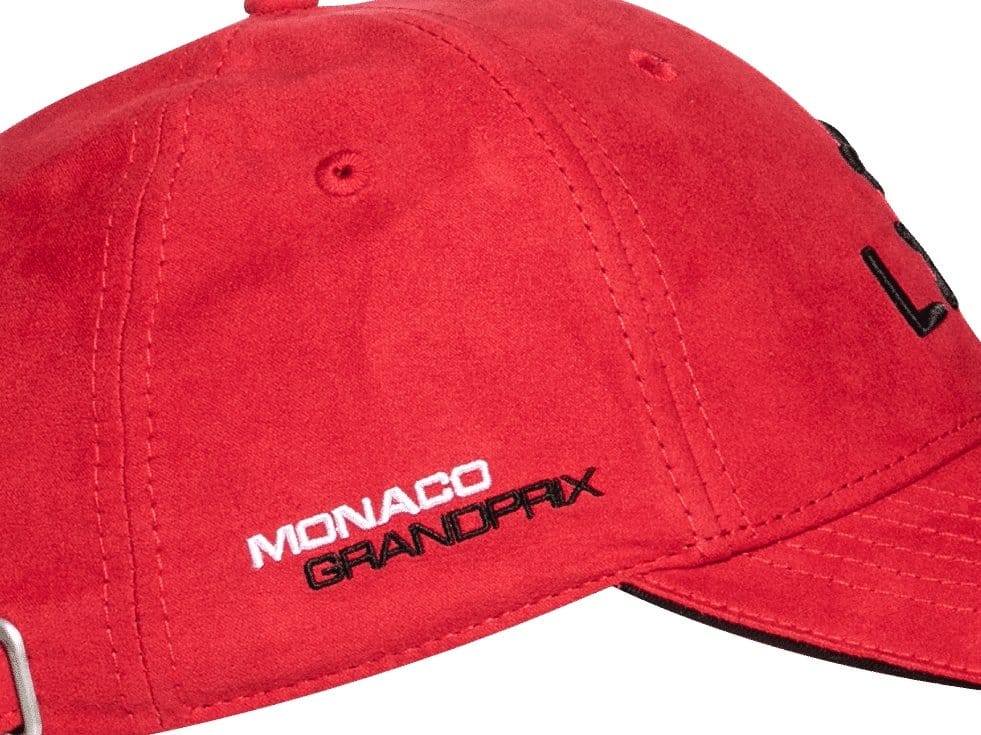 Casquette rouge LXH avec broderie Monaco GP Grand Prix sur le côté pour les fans de course