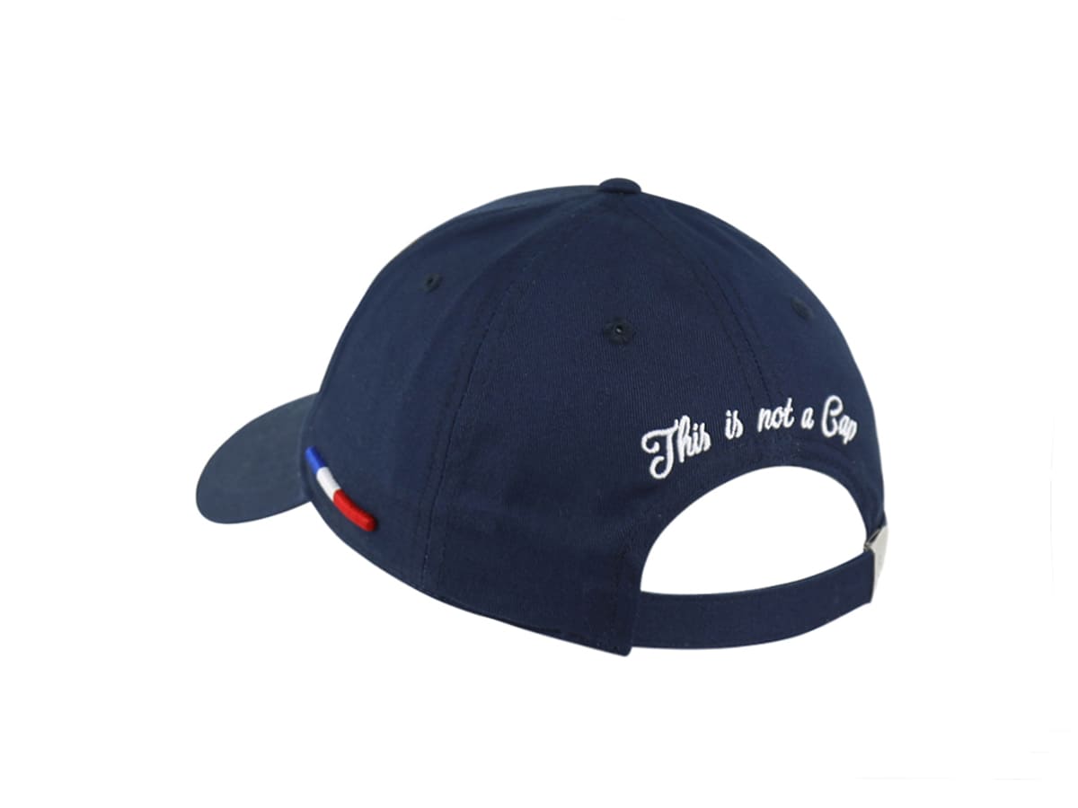 Casquette LXH en Coton Bleu Marine avec broderie blanche et fermeture ajustable au dos