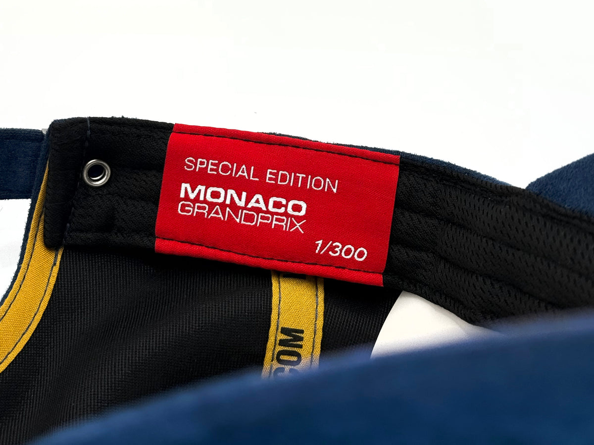 Étiquette numérotée de la casquette LXH x Monaco Grand Prix, édition collector.