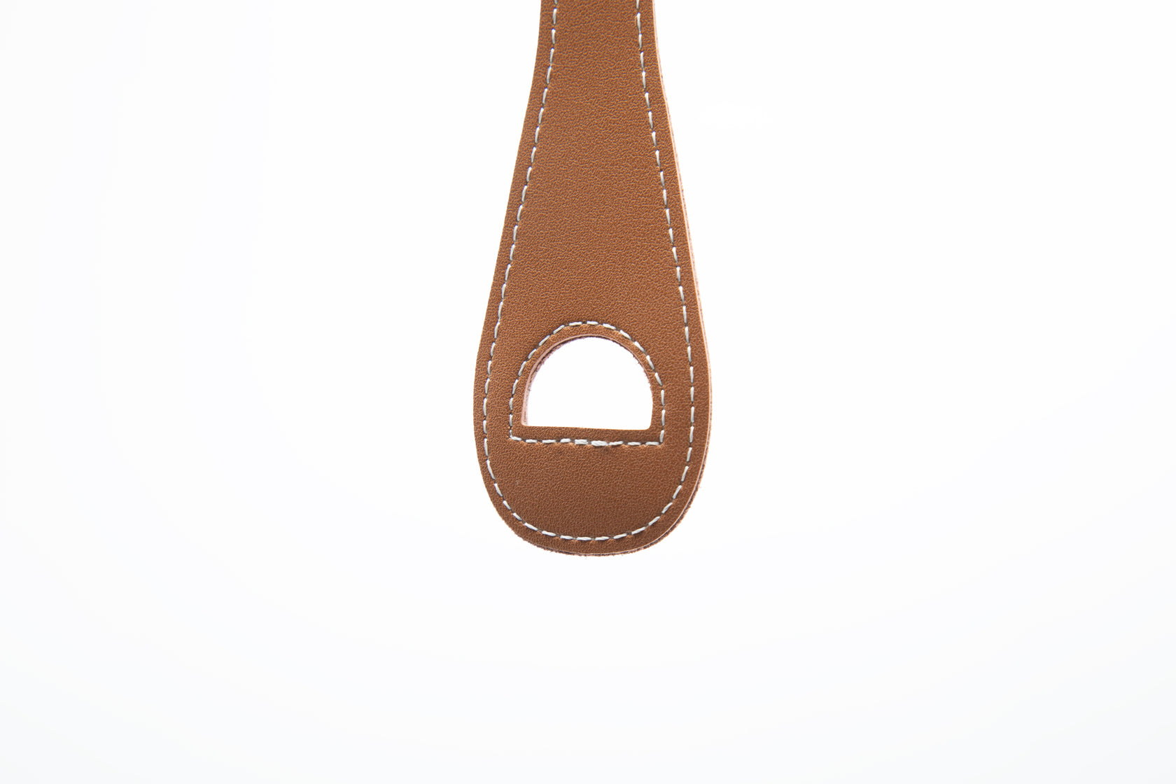 Porte-Clé en Cuir 2-en-1 en cuir marron avec finition élégante et ouverture pratique