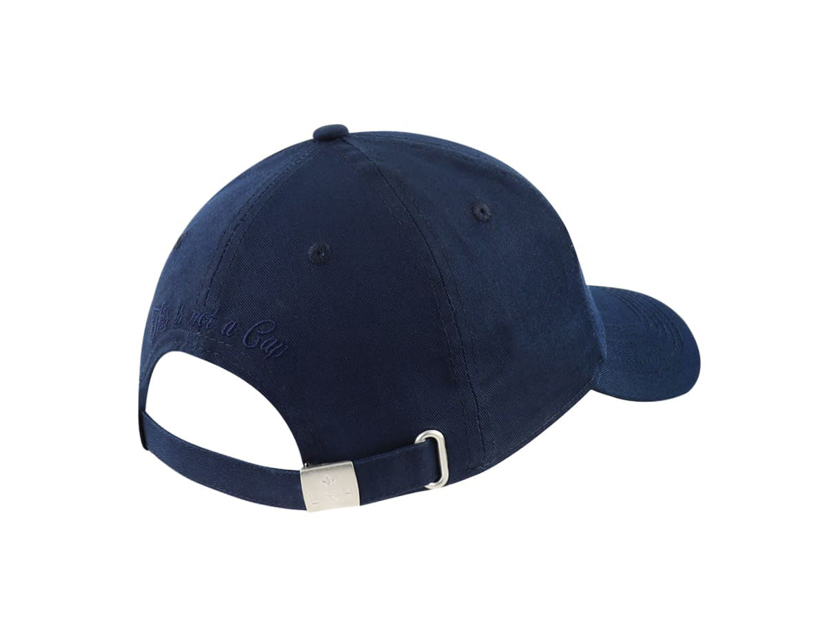 Casquette LXH Ton sur Ton Bleu Marine avec bande réglable en métal pour un ajustement parfait