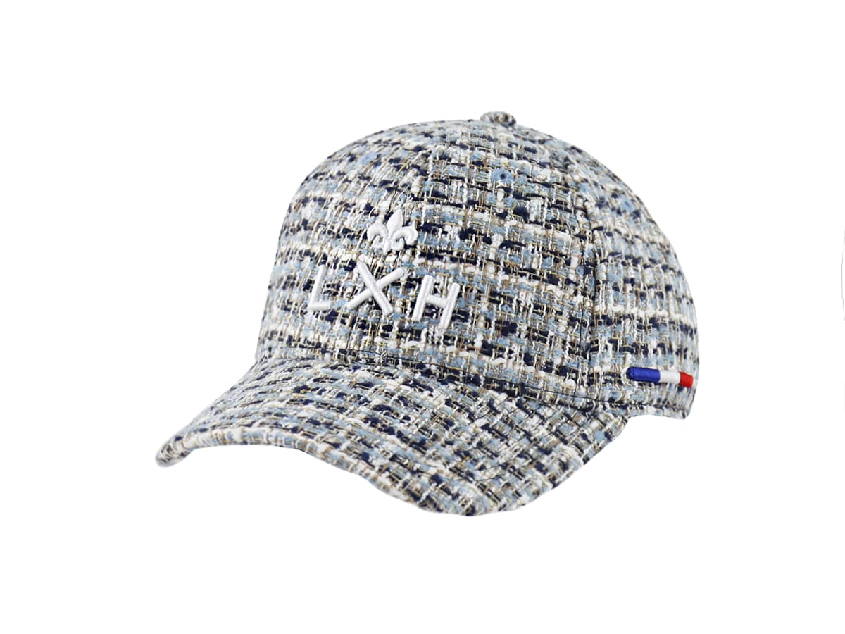 Casquette Tweed Bleu Nuit LXH Milan Tweed 1