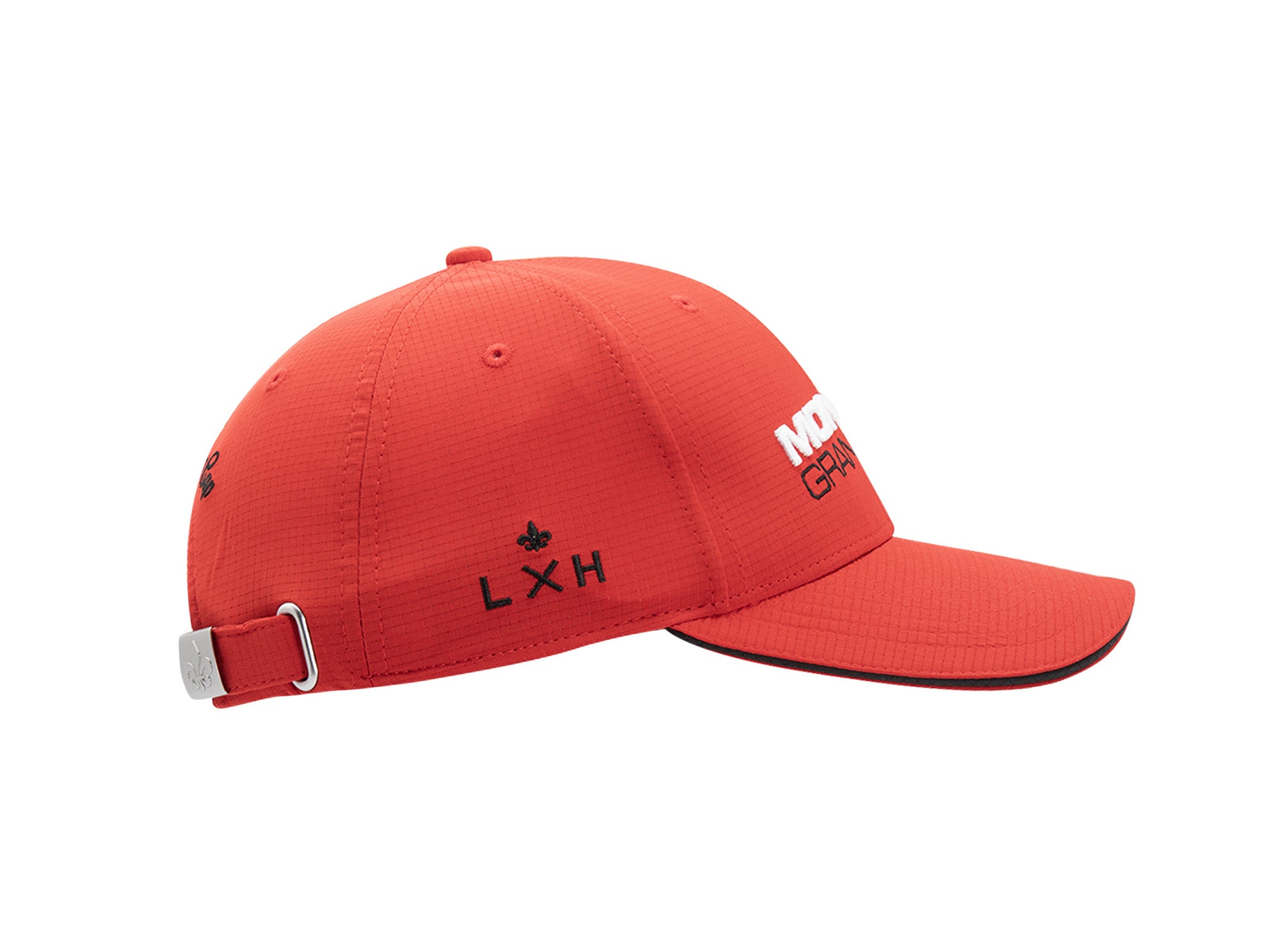 Casquette nylon rouge LXH avec logo pour un style sportif et décontracté