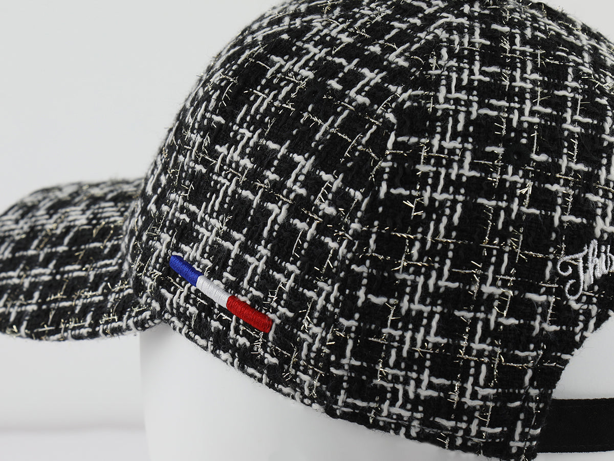 LXH Premium Black Tweed Heritage Cap with Logo | LXH
