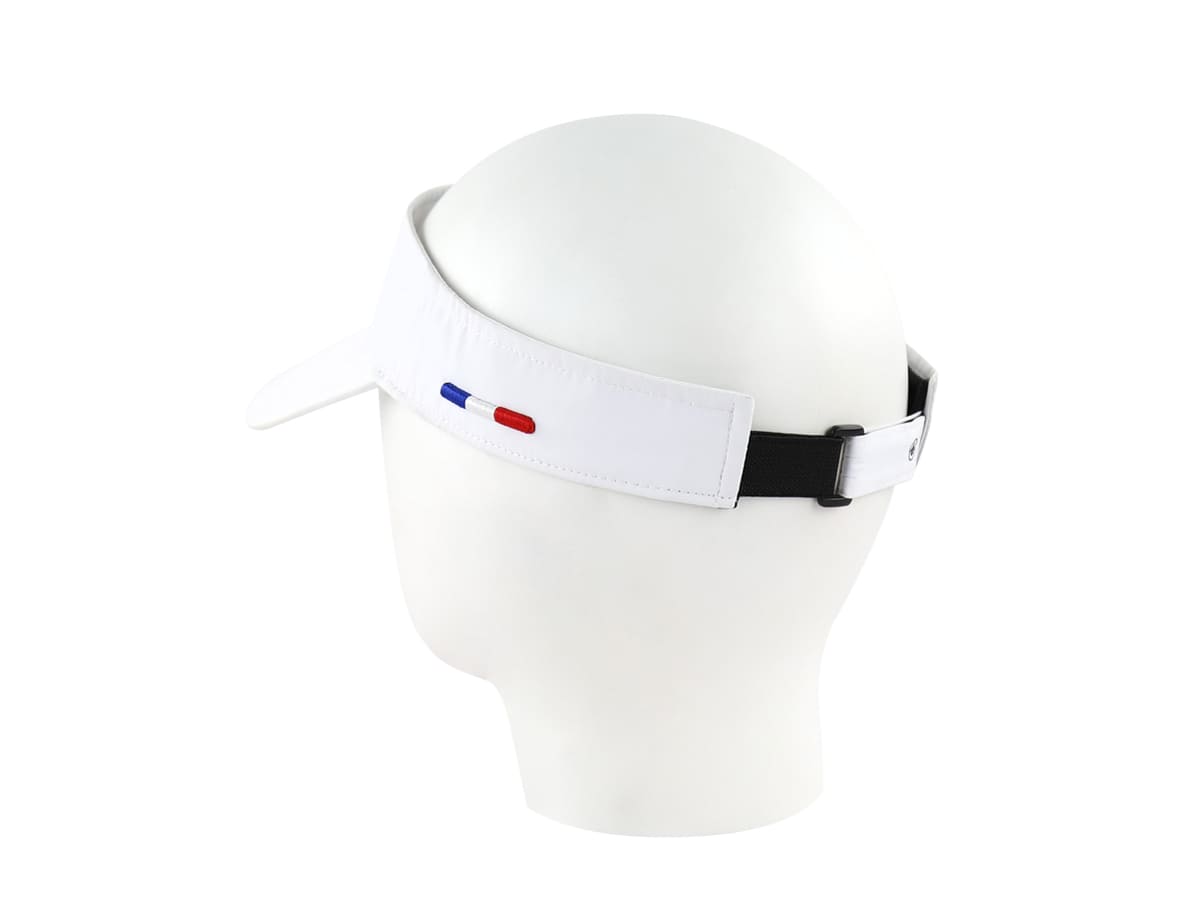 Visière Nylon Blanc de marque LXH avec bandeau ajustable et design élégant