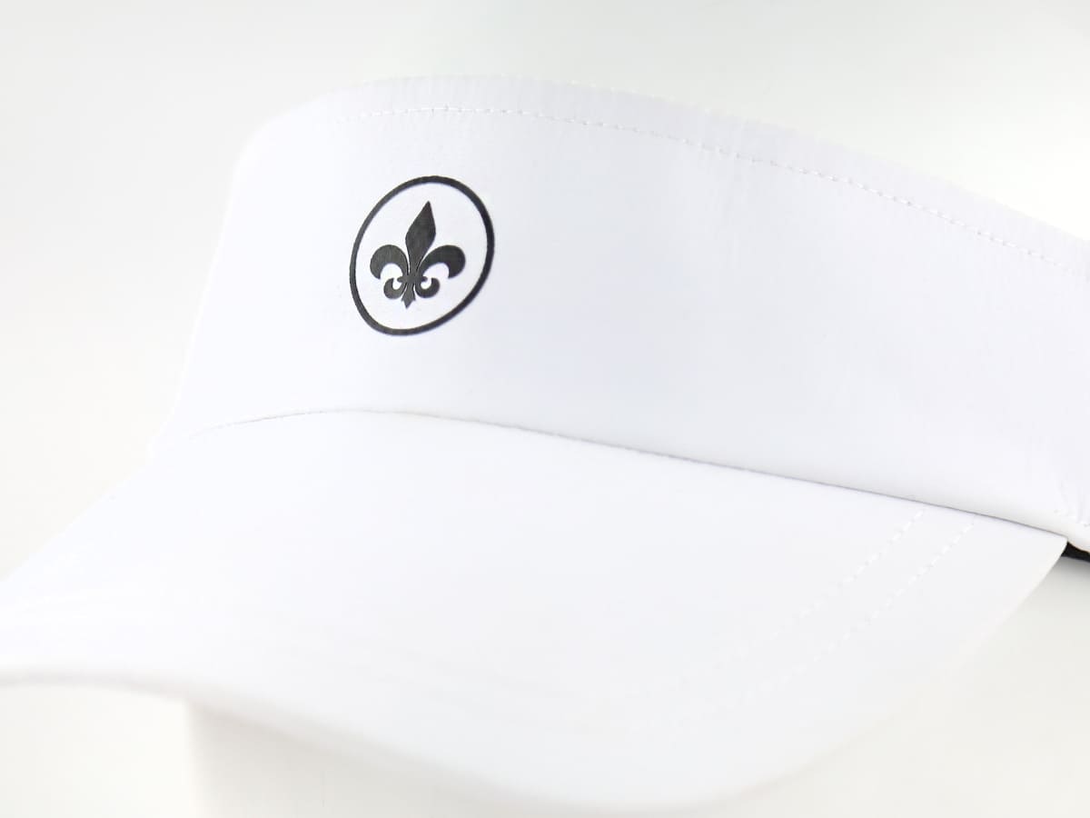 Visière Nylon Blanc de LXH avec logo élégant pour des activités en plein air