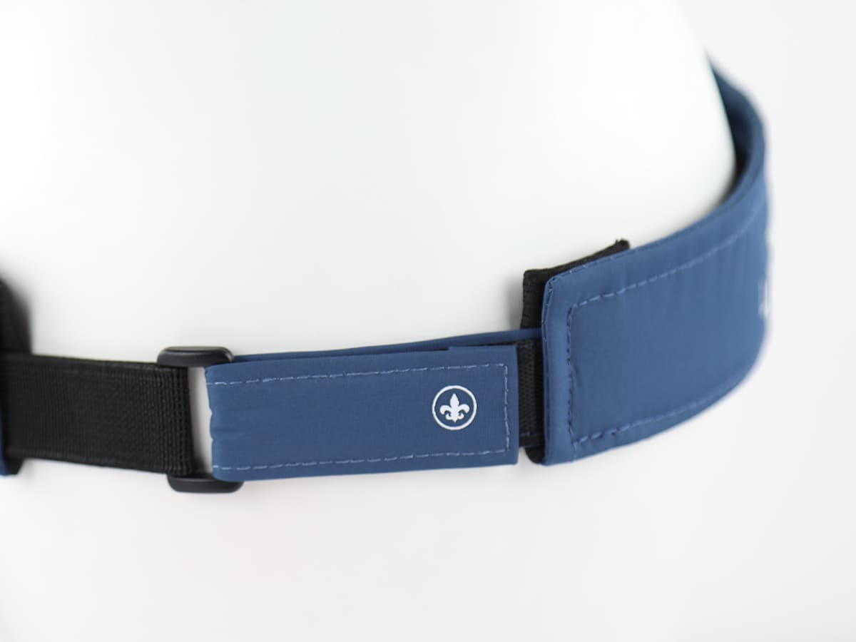 Visière Nylon Bleu Marine LXH avec réglage ajustable pour un confort optimal