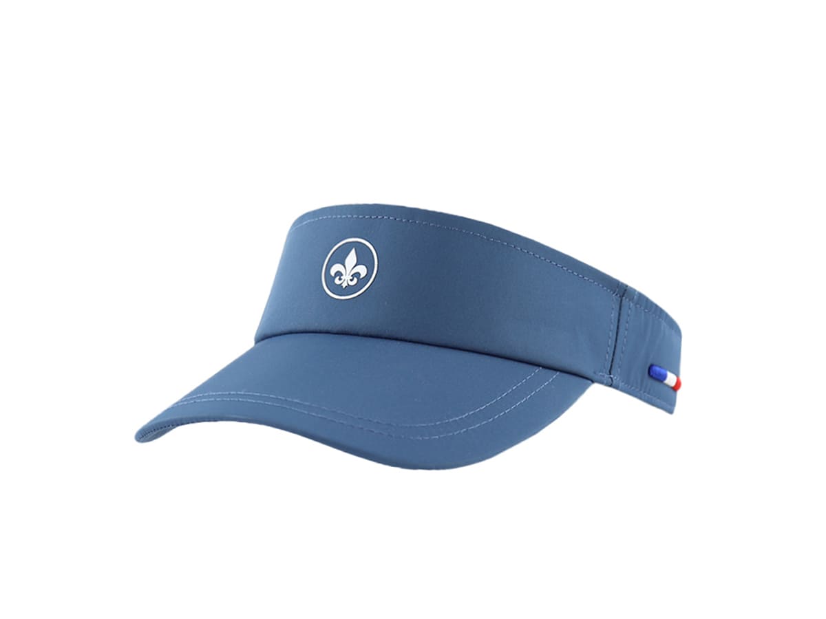 Visière Nylon Bleu Marine LXH avec logo pour une protection solaire élégante